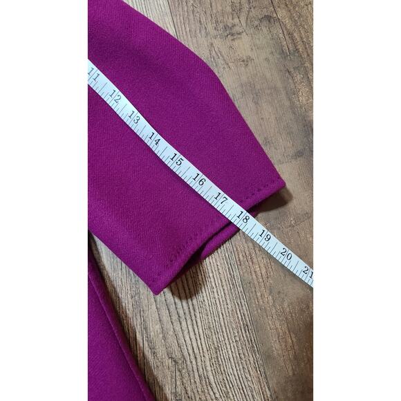Talbots 100% Boiled Wool Swing Coat Womens 18W Petite Soft Purple Crop Coat FLAW - Picture 8 of 8